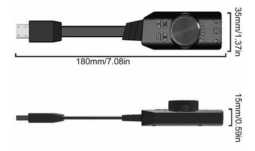 Mini Tarjeta De Sonido Usb - Sonido Envolvente Externo -