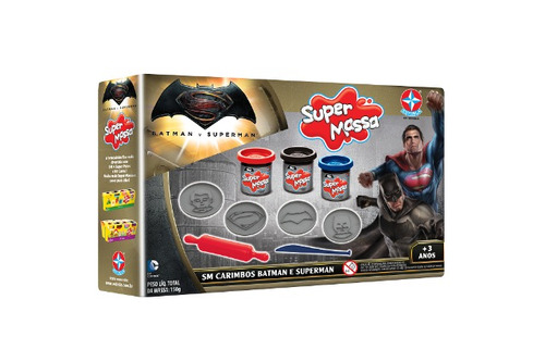 Super Massa Carimbos Batman E Superman - Estrela