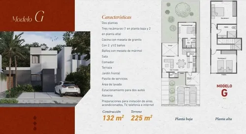 Casa En Venta En Mérida Caucel, Santa Loreto Residencial, Modelo G, 2025