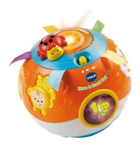 Vtech Move And Crawl Baby Ball Naranja Frustracion Empaquet