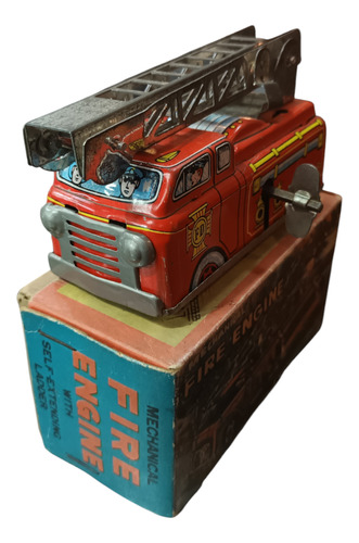 Camion De Bomberos Japonés Con Caja Original. 10cm De Largo (Usado)