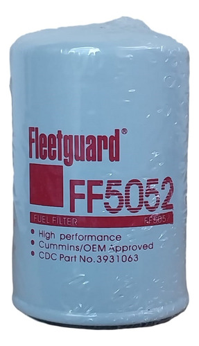 Filtro Fleetguard Ff5052 33777 Bf788 P550440 33358 Ff5018