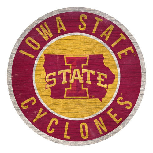 Fan Creations Iowa State Cyclones - Cartel De Madera (12.0 i