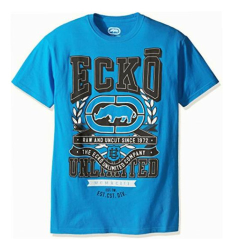 Ecko Unltd. Camiseta De Manga Corta Para Hombre, Azul