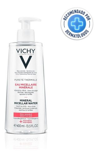 Agua Micelar Vichy Mineral Pureté Thermale 400 Ml