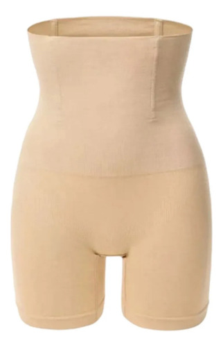 Faja Short Cintura Alta Levanta GlĂșteos Posparto Con Varilla Nude Xl-2xl