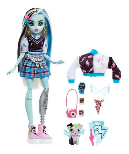 Imagen 2 de 4 de Monster High Frankie Stein Mattel HHK53