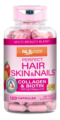 Perfect Hair Skin & Nails® Colageno Y Biotina En Cápsulas