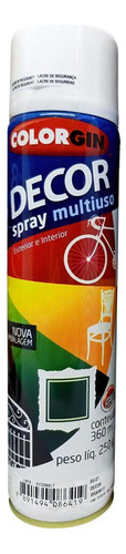 Spray Decor Multiuso Branco Fosco 360ml 250g 8841 Colorgin