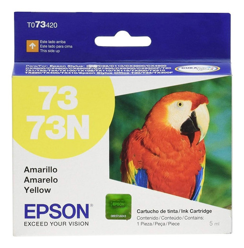 Epson T073420 Amarillo T23/c79cx3900/5900/7300/tx200/400/105