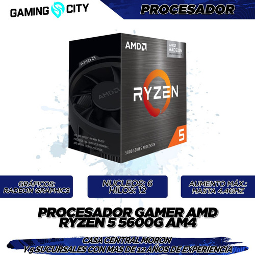 Imagen 3 de 7 de Pc Armada Gamer Amd Ryzen 5 5600g 8gb Ssd 240 Vega 7 Ver2.0