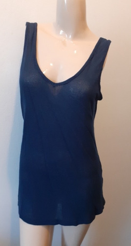 Musculosa Azul Calada Talle M 