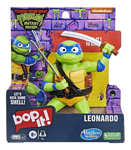 Bop It Tortugas Ninja Caos Mutante - Leonardo - Hasbro
