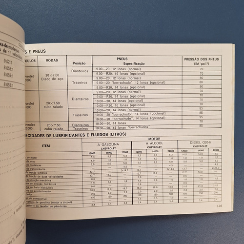 Manual Do Chevrolet 12000, 14000 E 22000 1988 E/ou 1989 (Usado)