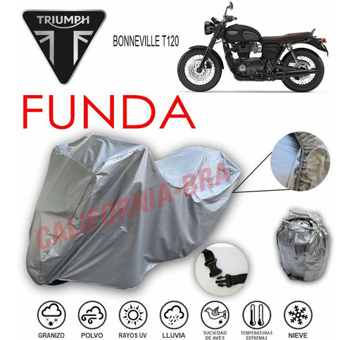 Funda Cubierta Lona Moto Cubre Triumph Bonneville T120