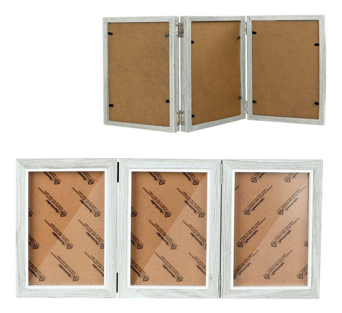 Triple Frame - Tabletop Picture Frame - 6 7 8 In High
