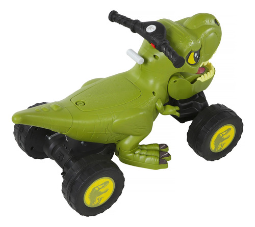 6v Jurassic World T-rex Quad Carro Verde
