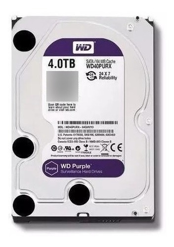 Disco Duro Western Digital Wd 4tb Purple Sata 3.5 