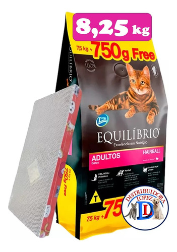 Equilíbrio Gato Adulto 8.25kg + Obsequio 