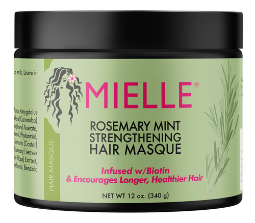 Máscara Capilar Mielle Organics Rosemary Mint Strengthening