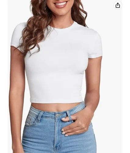 Blusas basicas blancas sales