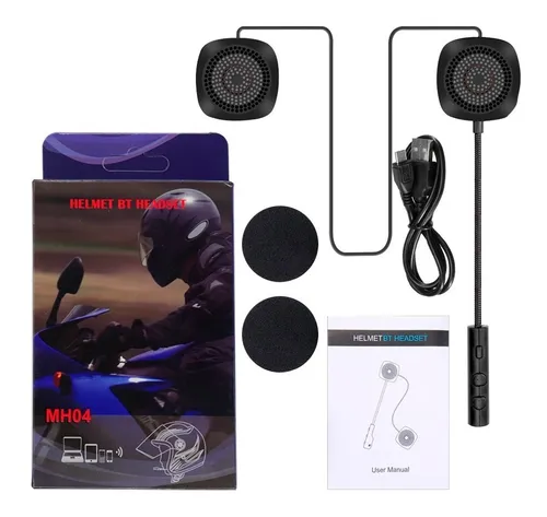 Auricular Casco Manos Libres Moto Bluetooth Mh04 M sica Gps