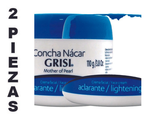 Crema Facial Grisi Aclarante Concha Nácar 110 G,2