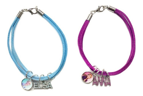 Set De Pulsera Frozen Con Dijes Diámetro 7 cm Largo 2