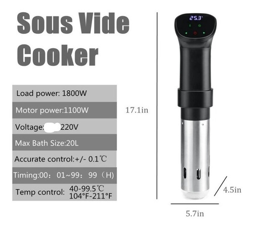 Sous Vide Termocirculador 1800w Imediato