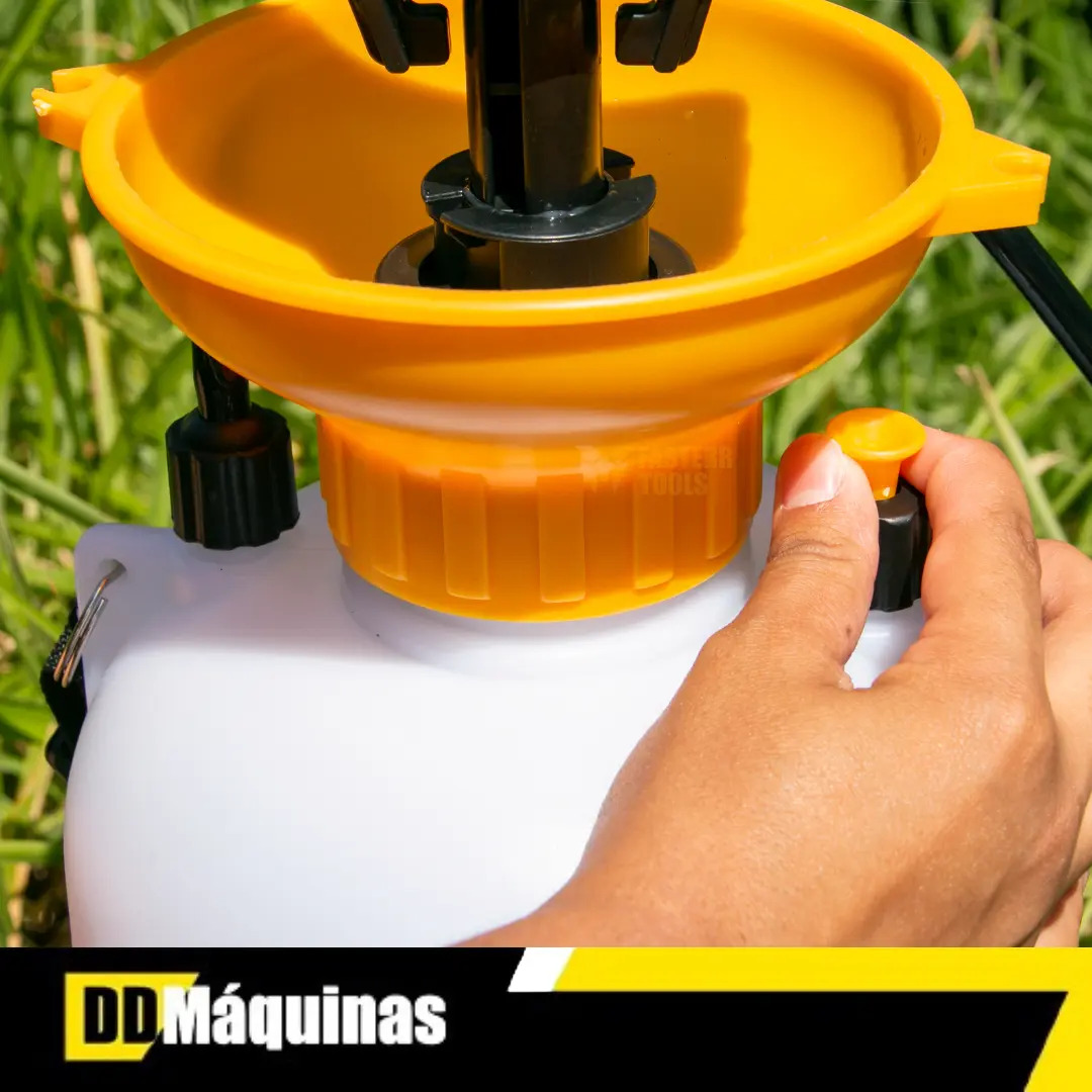 Pulverizador De Pressão Manual Agrícola 5l Jardim Fasterr Cor Branco 5