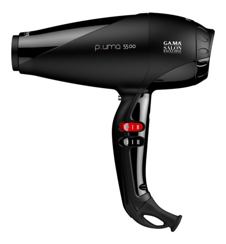 Secador De Pelo Ga.ma Italy Salon Exclusive Pluma 5500 Oxy Active Negro 220v - 240v