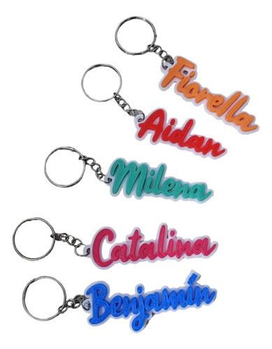 Llavero Express En 24hs Personalizados X 40 Unidades Cursiva