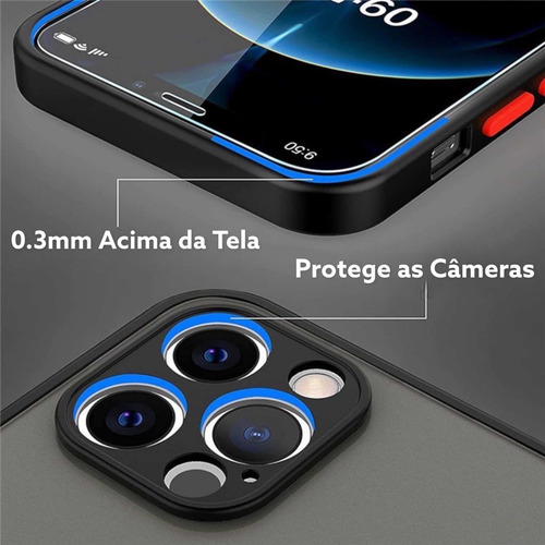 Capa Case Capinha Para iPhone 16 Plus Translucida Anti Queda
