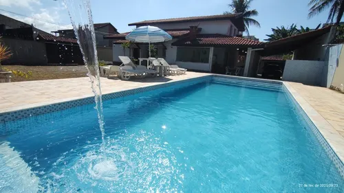 Casa Temporada Bertioga Pé Na Areia Com Piscina