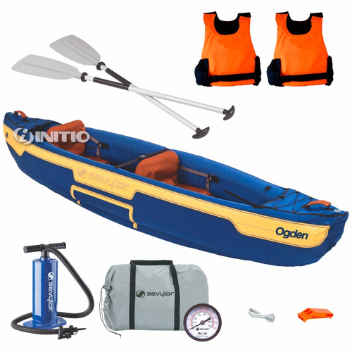 Canoa Inflable Sevylor Ogden Kayak 2 Personas + Chalecos