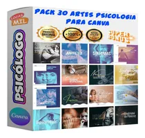 Comprar 30 Artes Mídias Sociais Psicólogos Arquivo Editável Canva