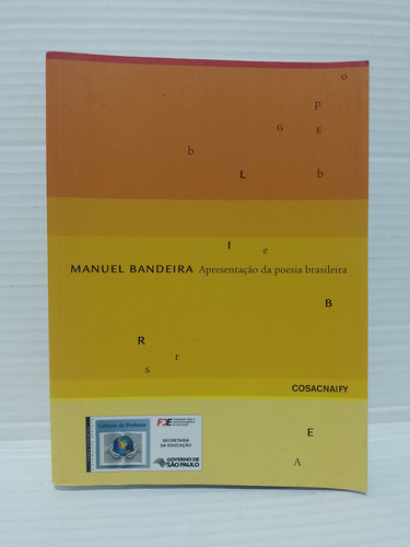 Livro - Apresentação Da Poesia Brasileira - Manuel Bandeira