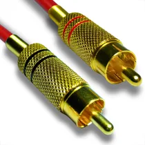 Comprar 2 Plugs Rca Par Blindado Macho Corpo Em Metal Mola Reforçado