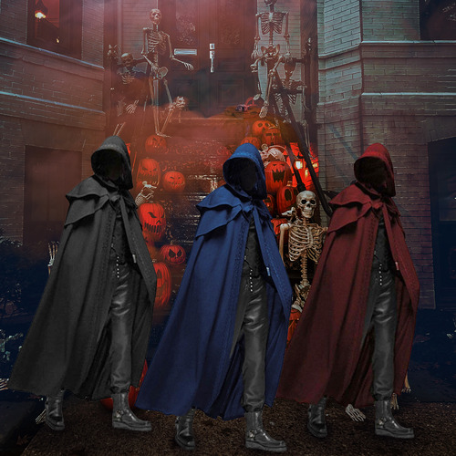 Capa Con Capucha, Capa Medieval, Disfraz De Cosplay