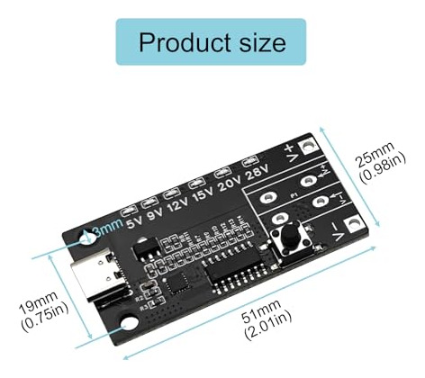 Pack De Mdulo Usb-c Pd3.0 Ajustable 5a Con Indicador