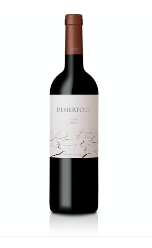 Imagen 1 de 4 de Vino Desierto 25 Malbec 750ml Botella - Vino Tinto Patagonia