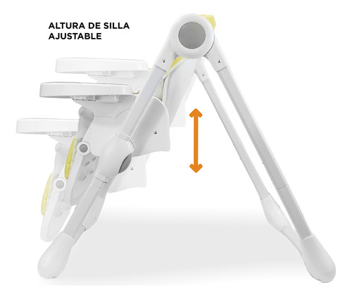 Silla De Comer Mango Bebe Bandeja Retraible Plegable Cta