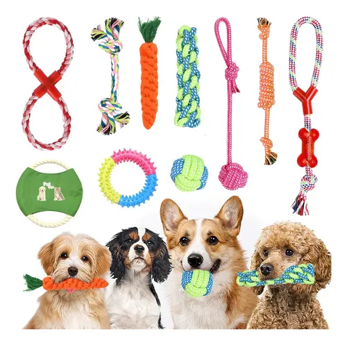 10 Pzs Juguetes De Cuerda Para Perros Juguete Para Masticar