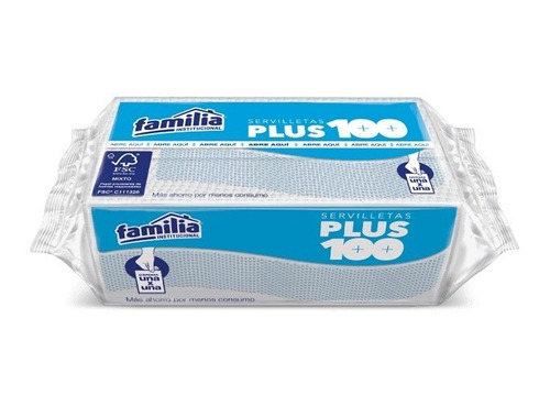 Servilleta Plus Blanca 1a1 X100 - Unidad a $35