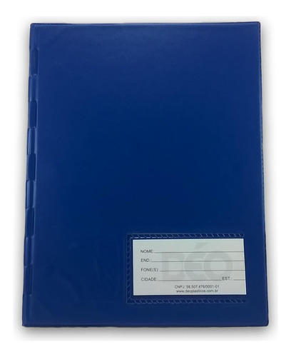 Pasta Catalogo Oficio Azul Com 30 Envelopes