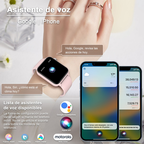 Reloj Smartwatch Inteligente Bluetooth Llamada Asistente Voz