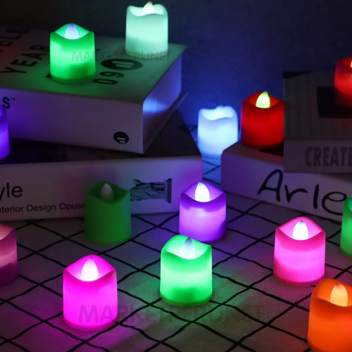 Velas De Colores Caja X 24 Und Eventos Bodas