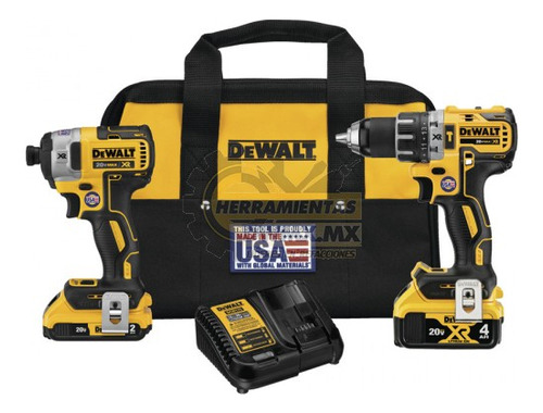 Rotomartillo + Llave De Impacto 20v Max Xr Dewalt Dck287d1m1