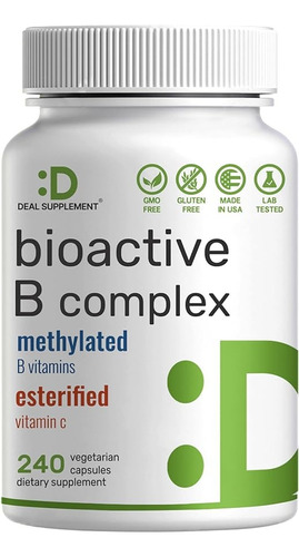 Bioactive Complex Vitamina B Niacina Inositol Colina X240cap