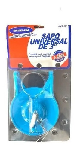 Sapo Universal De 3 Para Wc Con Cadena Master-cim 637